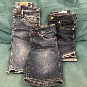 3 pcs! size 6/6X girls Jeans shorts